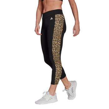 Tight 7/8 neri adidas Designed To Move AEROREADY Leopard Print, Abbigliamento Sport, SKU a713000051, Immagine 0